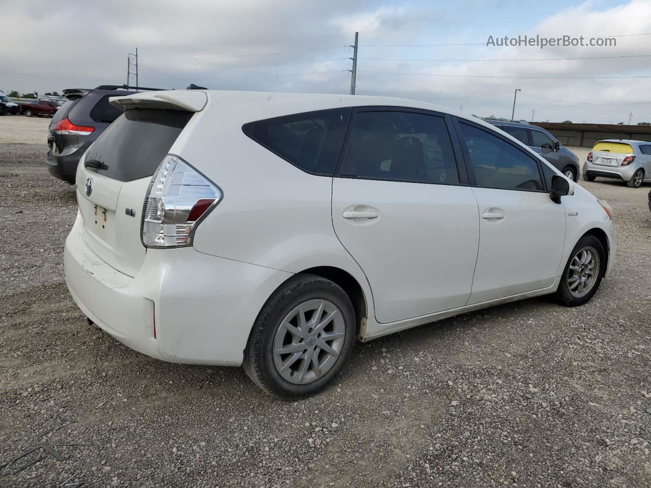 2012 Toyota Prius V  White vin: JTDZN3EU7C3109564