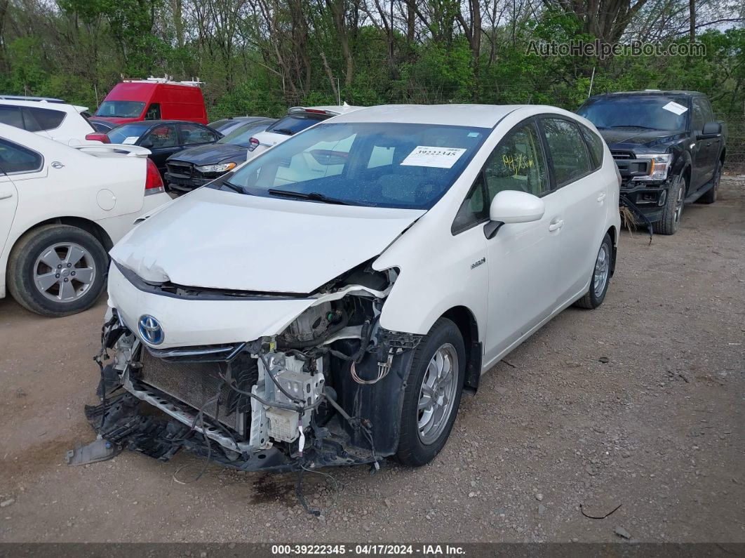 2012 Toyota Prius V Three Белый vin: JTDZN3EU7C3139423