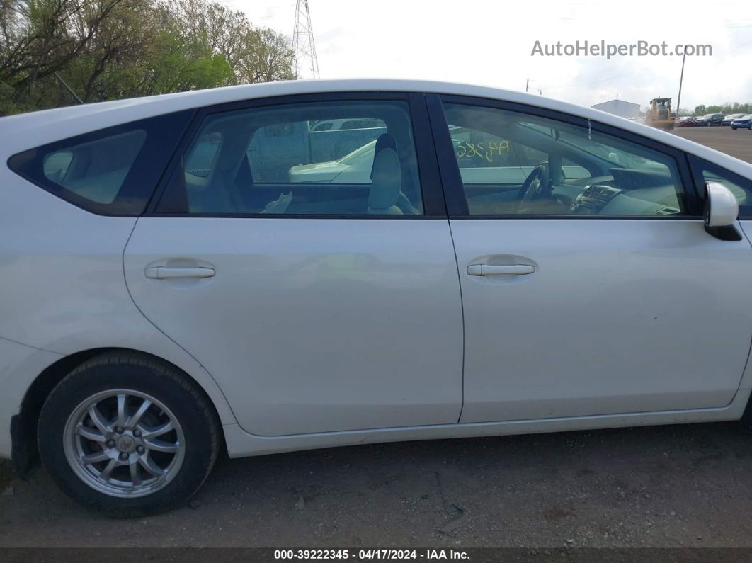 2012 Toyota Prius V Three Белый vin: JTDZN3EU7C3139423