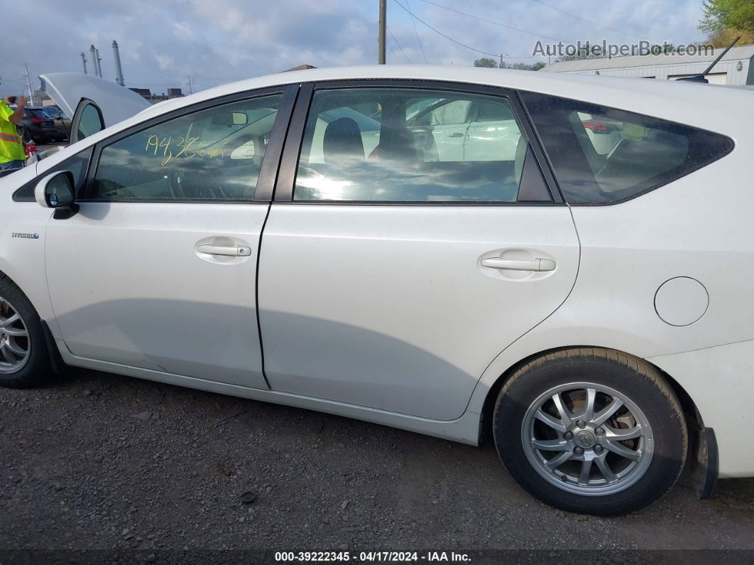 2012 Toyota Prius V Three Белый vin: JTDZN3EU7C3139423