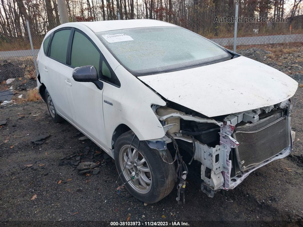 2012 Toyota Prius V Three White vin: JTDZN3EU7C3153628