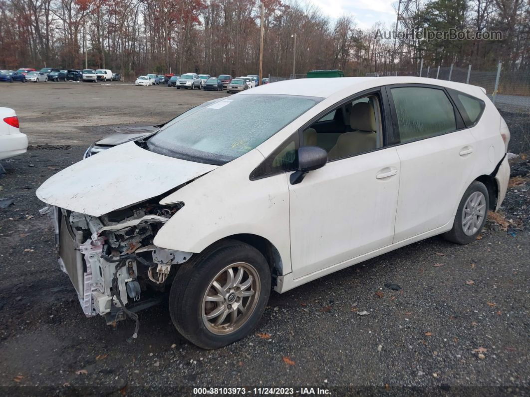 2012 Toyota Prius V Three White vin: JTDZN3EU7C3153628