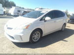 2012 Toyota Prius V Two/three/five White vin: JTDZN3EU7C3162135