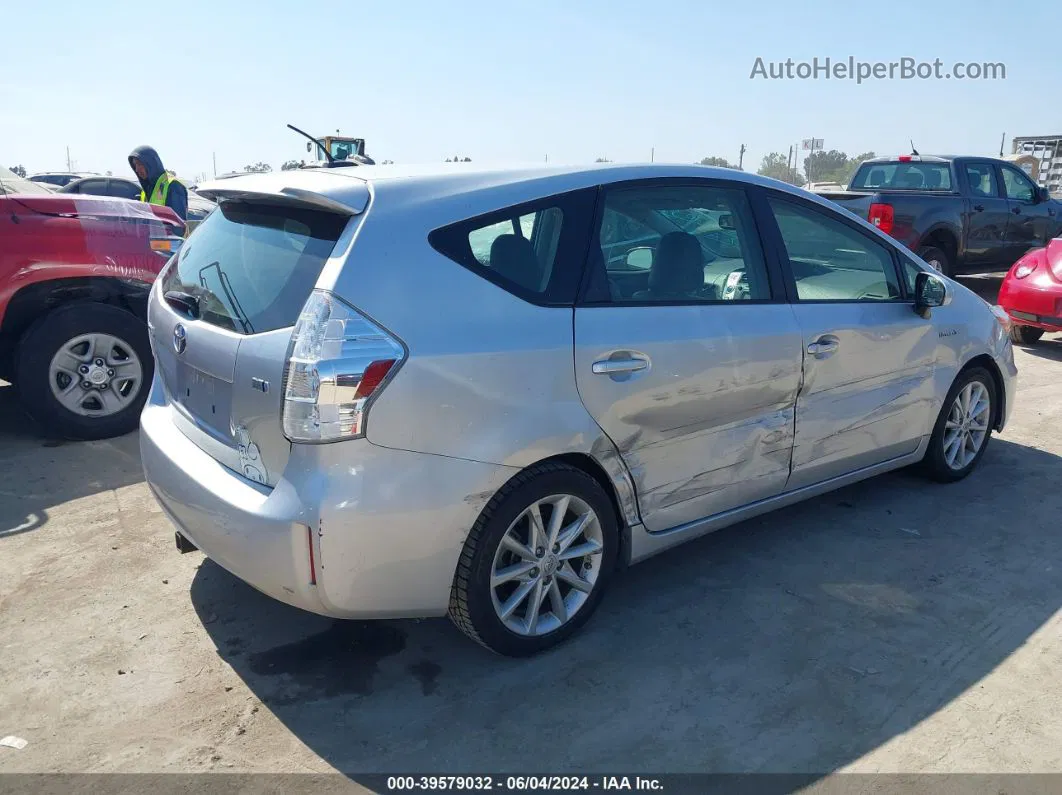 2012 Toyota Prius V Five Серебряный vin: JTDZN3EU7C3170090