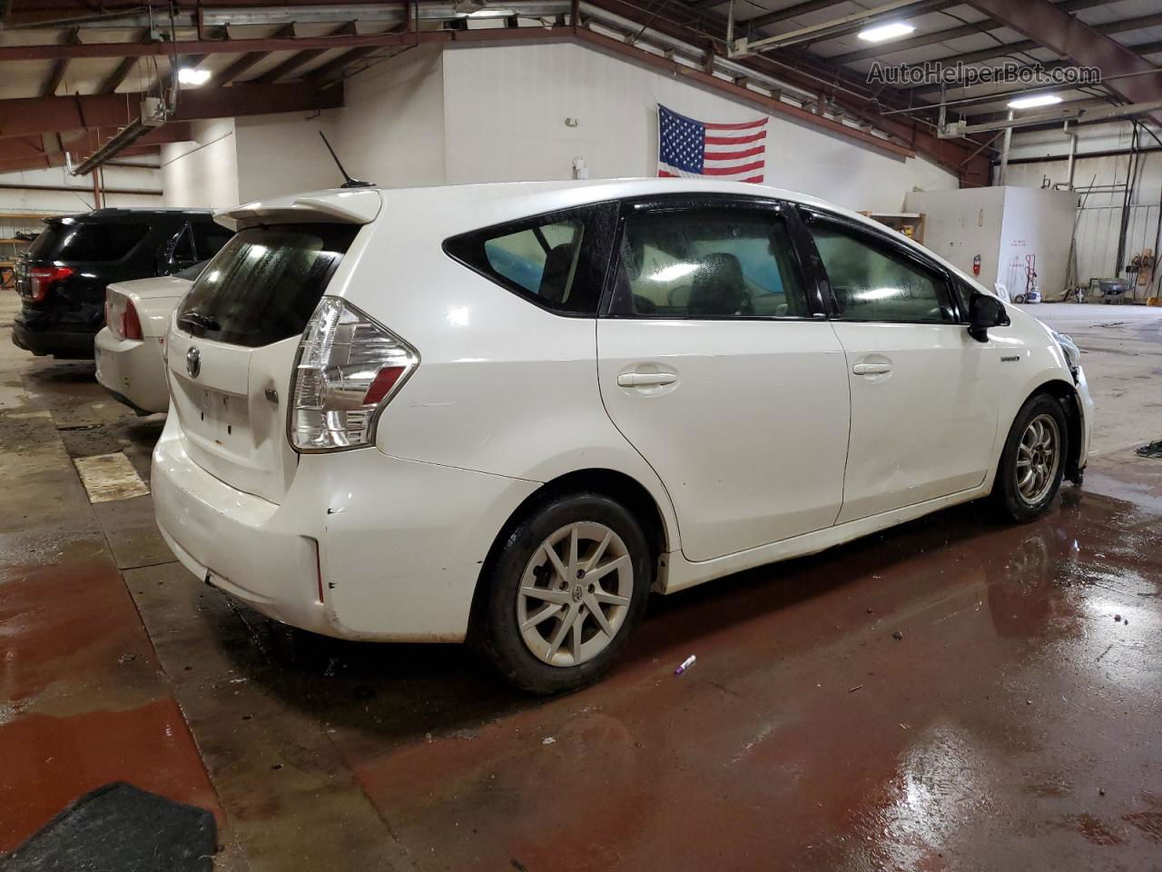 2012 Toyota Prius V  White vin: JTDZN3EU7C3170705