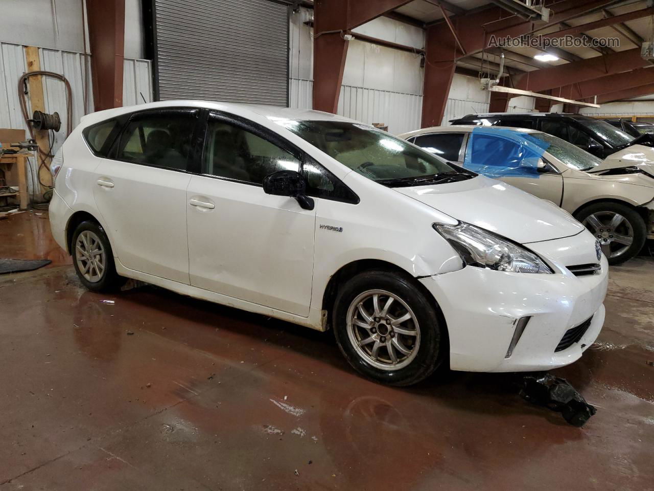 2012 Toyota Prius V  White vin: JTDZN3EU7C3170705