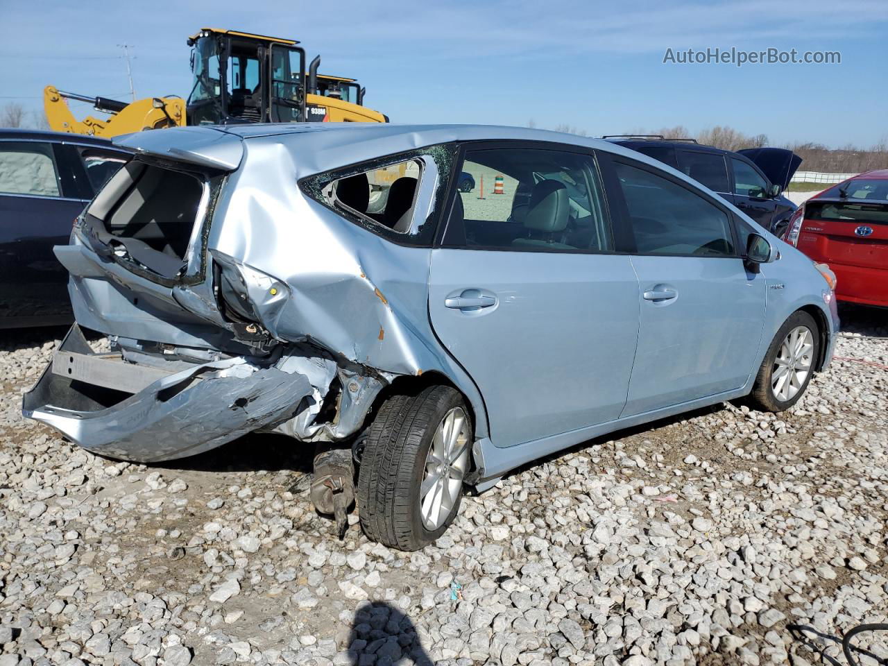 2012 Toyota Prius V  Blue vin: JTDZN3EU7C3182739