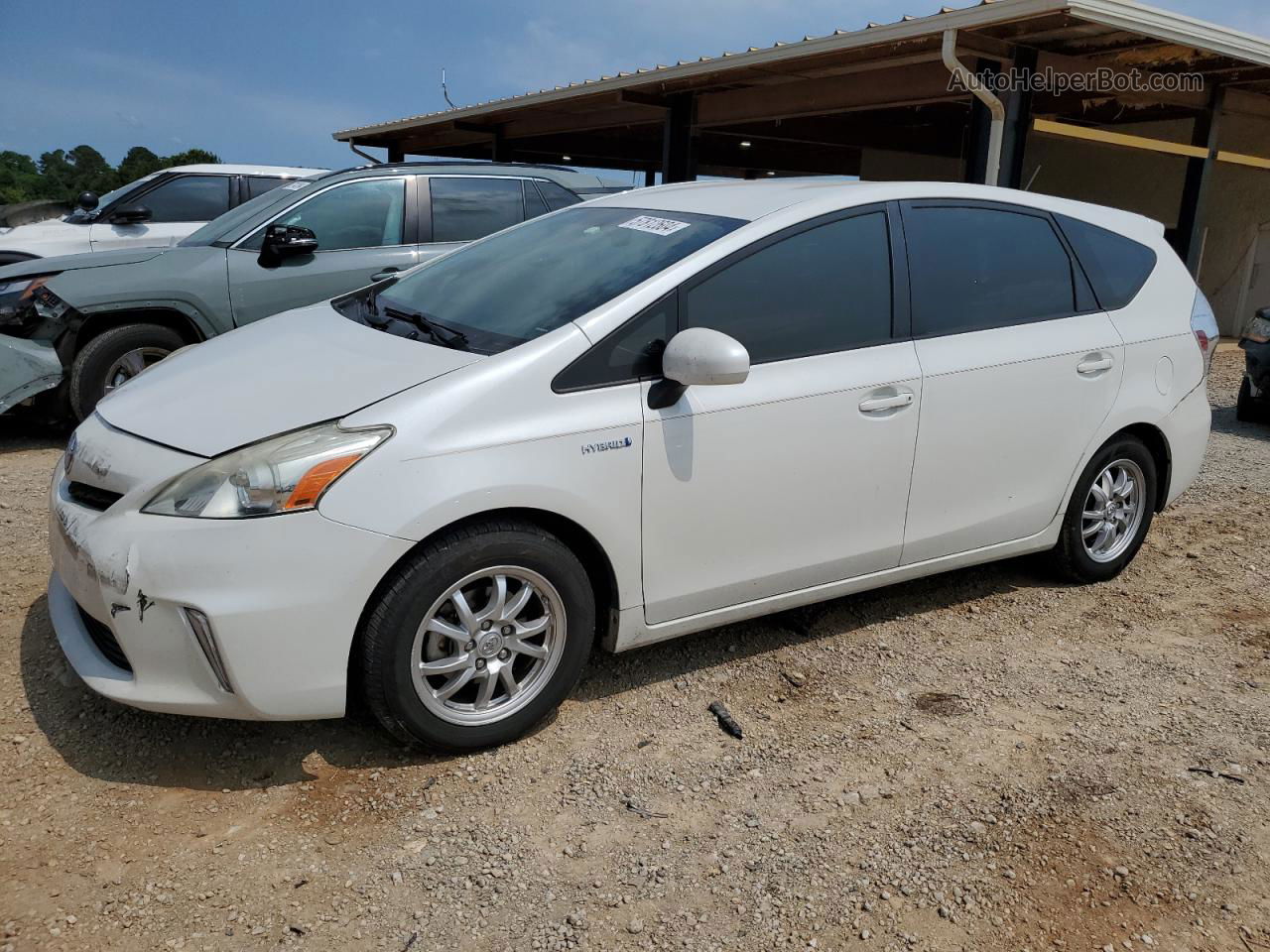 2012 Toyota Prius V  White vin: JTDZN3EU7C3183714