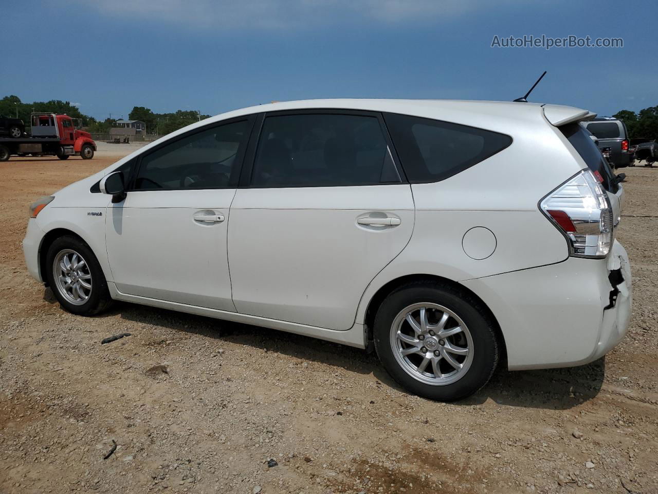 2012 Toyota Prius V  White vin: JTDZN3EU7C3183714