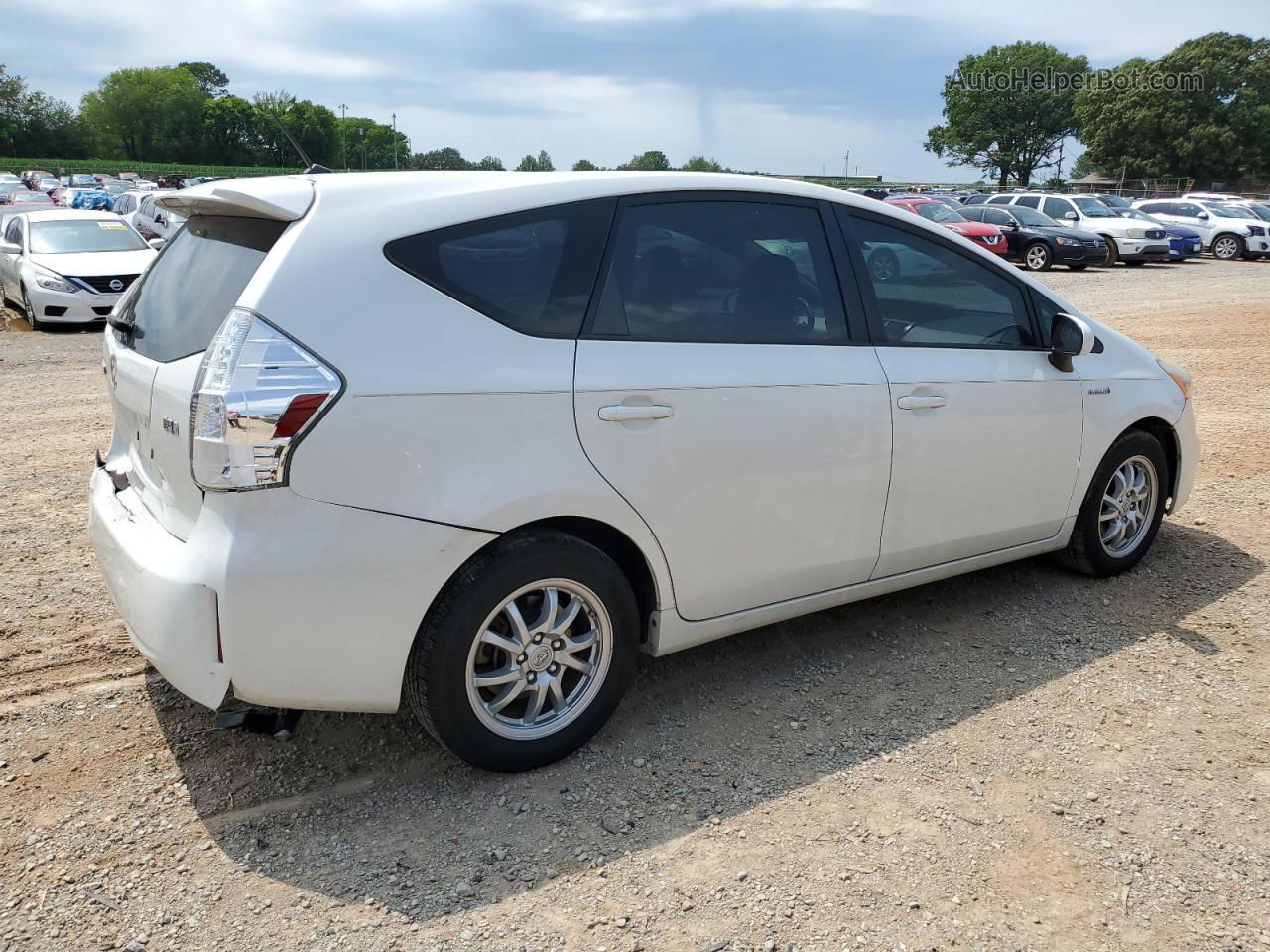 2012 Toyota Prius V  White vin: JTDZN3EU7C3183714