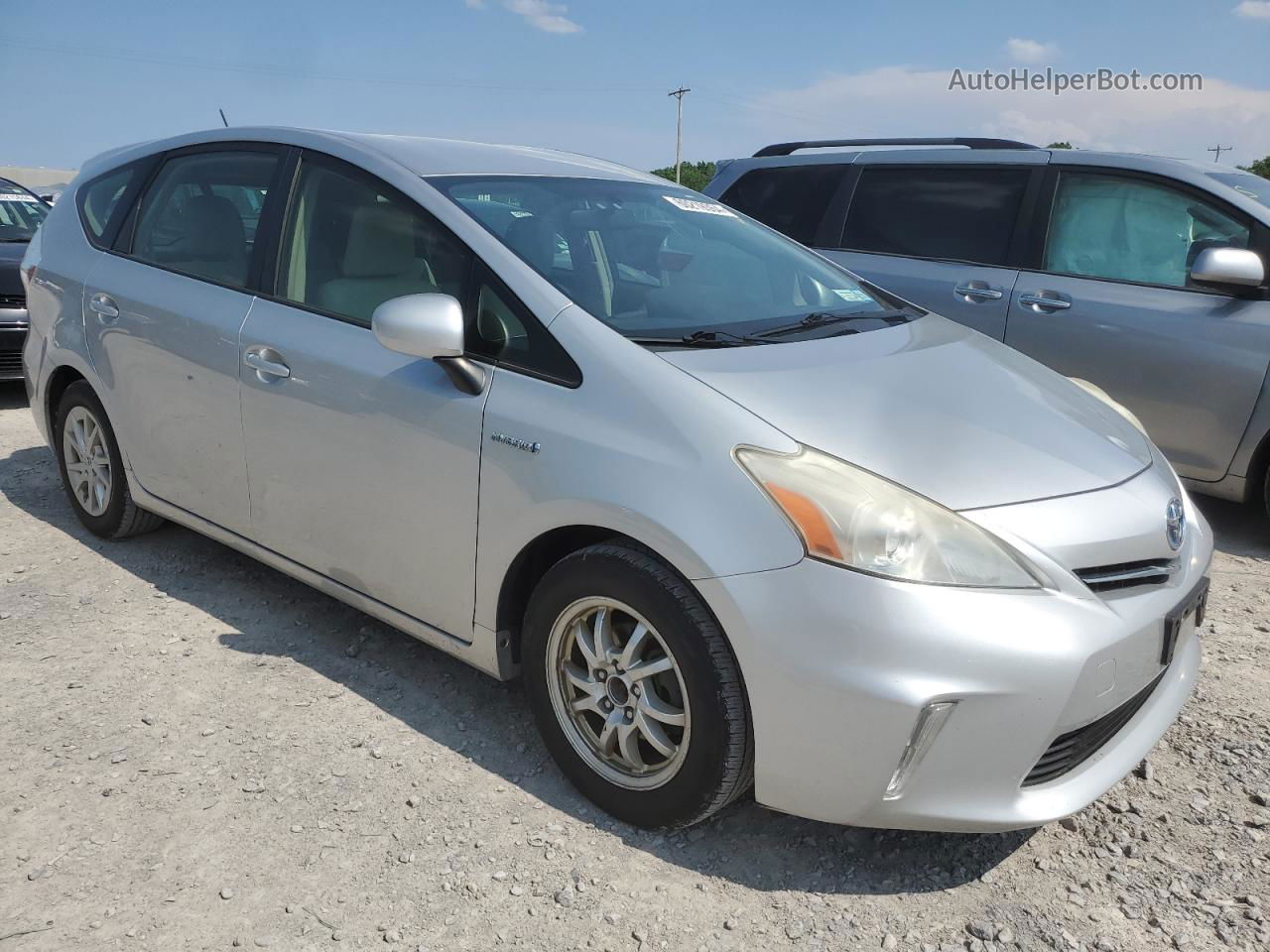 2013 Toyota Prius V  Silver vin: JTDZN3EU7D3203199