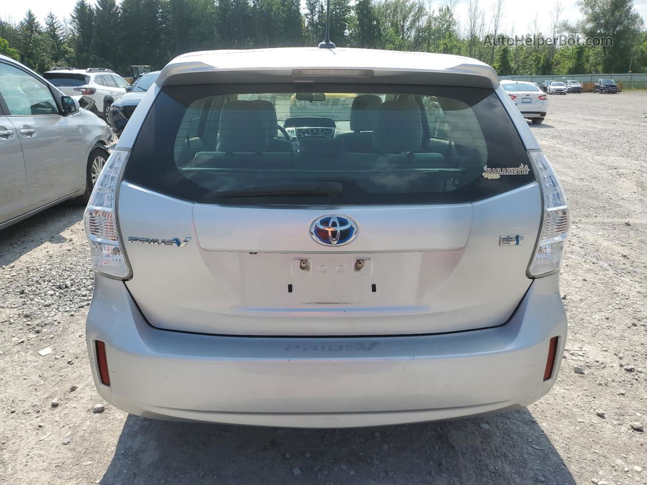 2013 Toyota Prius V  Silver vin: JTDZN3EU7D3203199