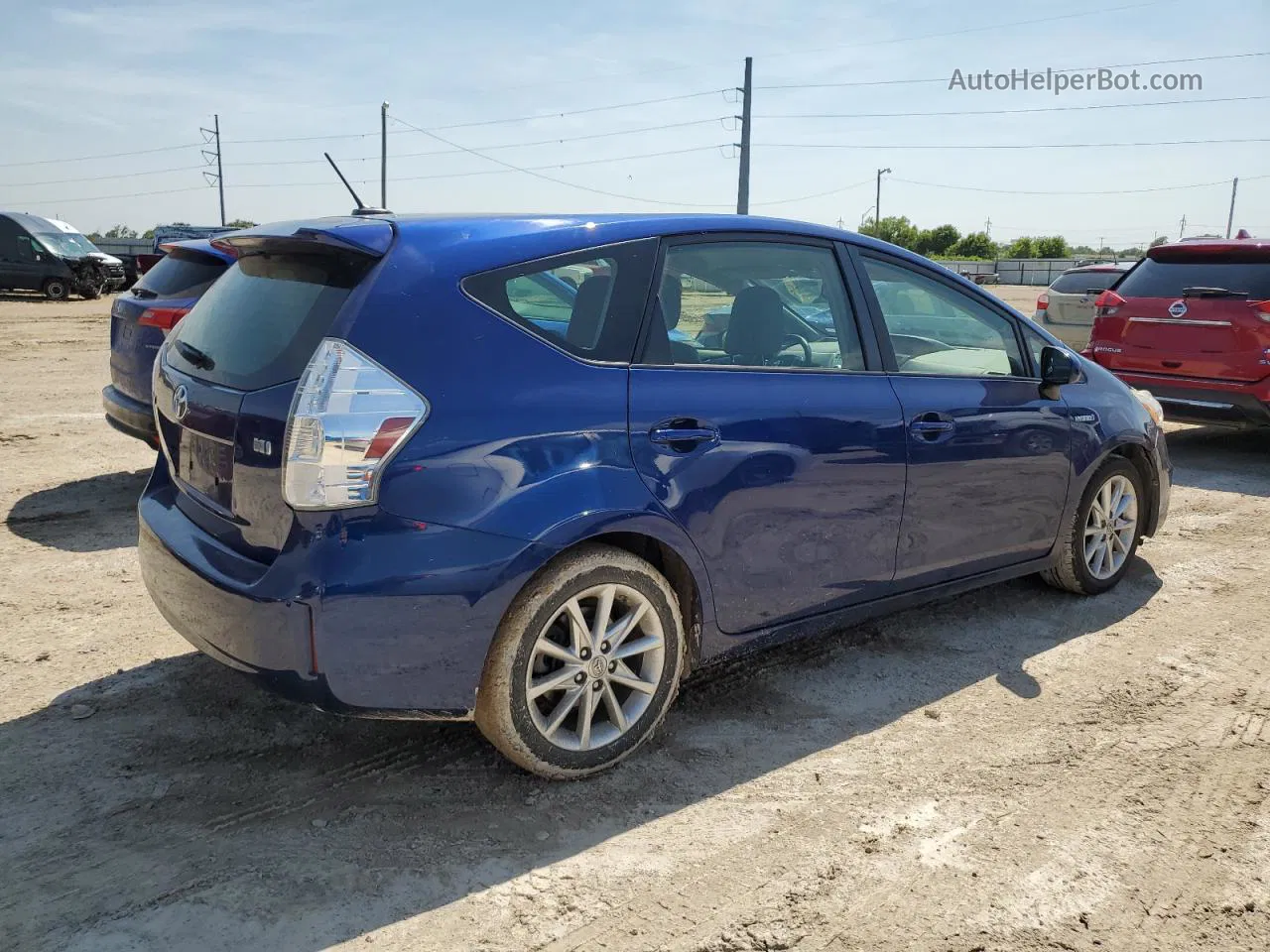 2013 Toyota Prius V  Синий vin: JTDZN3EU7D3288187