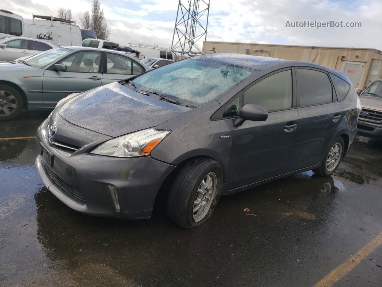 2014 Toyota Prius V  Gray vin: JTDZN3EU7E3308603