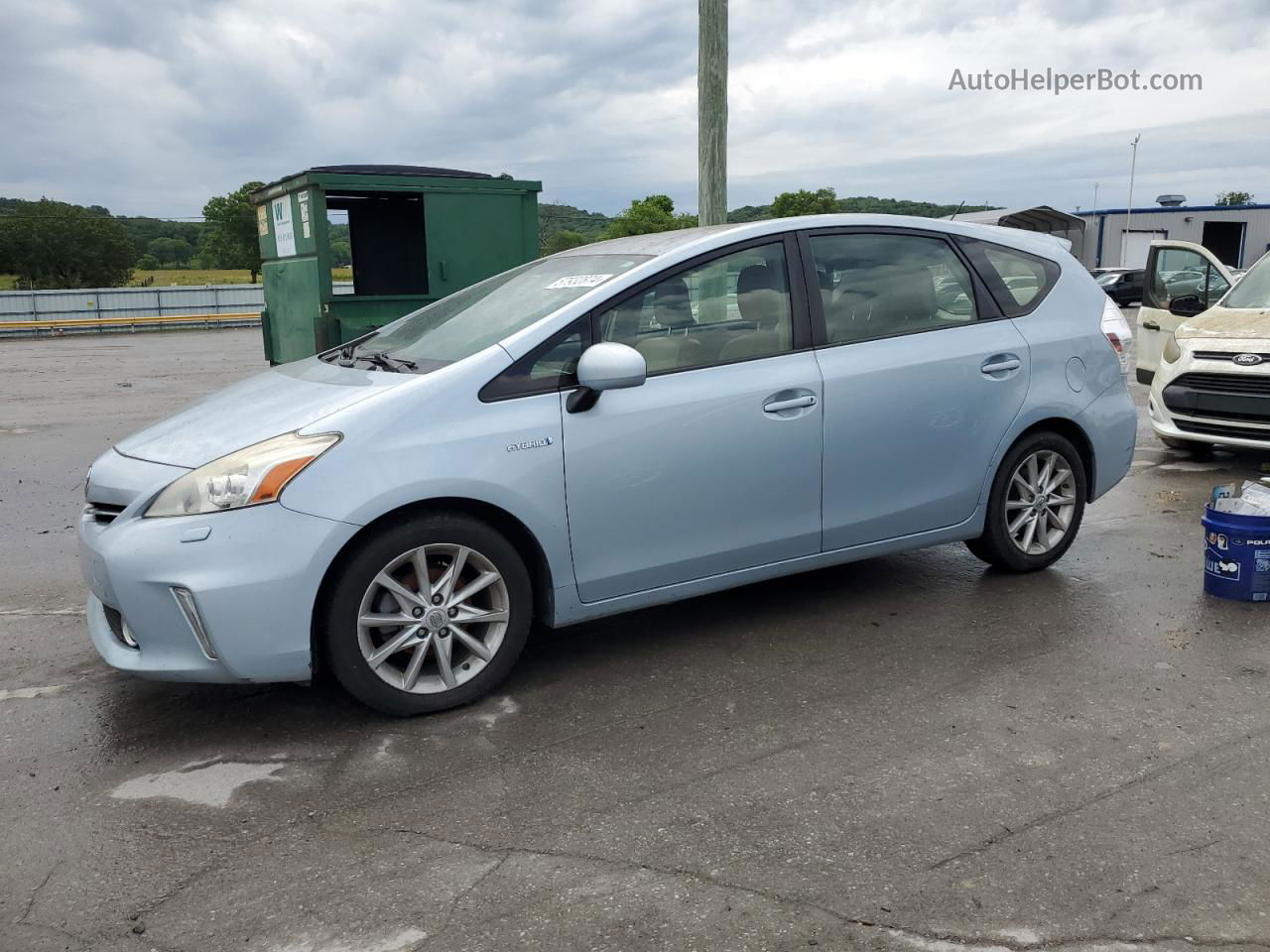 2014 Toyota Prius V  Blue vin: JTDZN3EU7E3321349