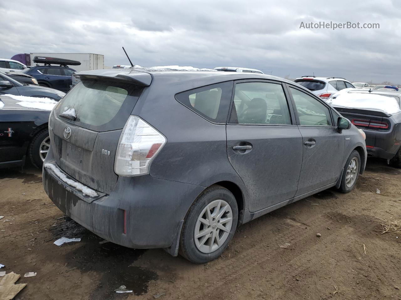 2014 Toyota Prius V  Charcoal vin: JTDZN3EU7EJ002383