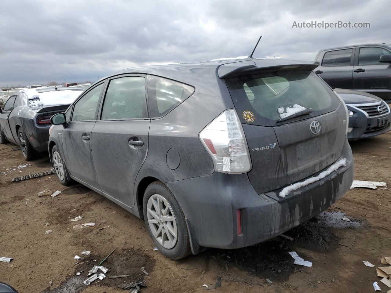 2014 Toyota Prius V  Charcoal vin: JTDZN3EU7EJ002383