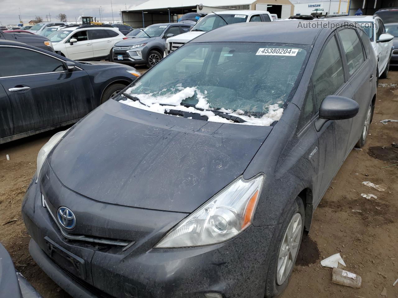 2014 Toyota Prius V  Charcoal vin: JTDZN3EU7EJ002383