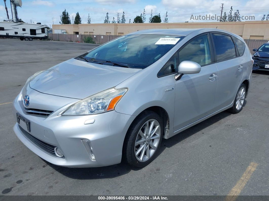 2012 Toyota Prius V Five Silver vin: JTDZN3EU8C3020294