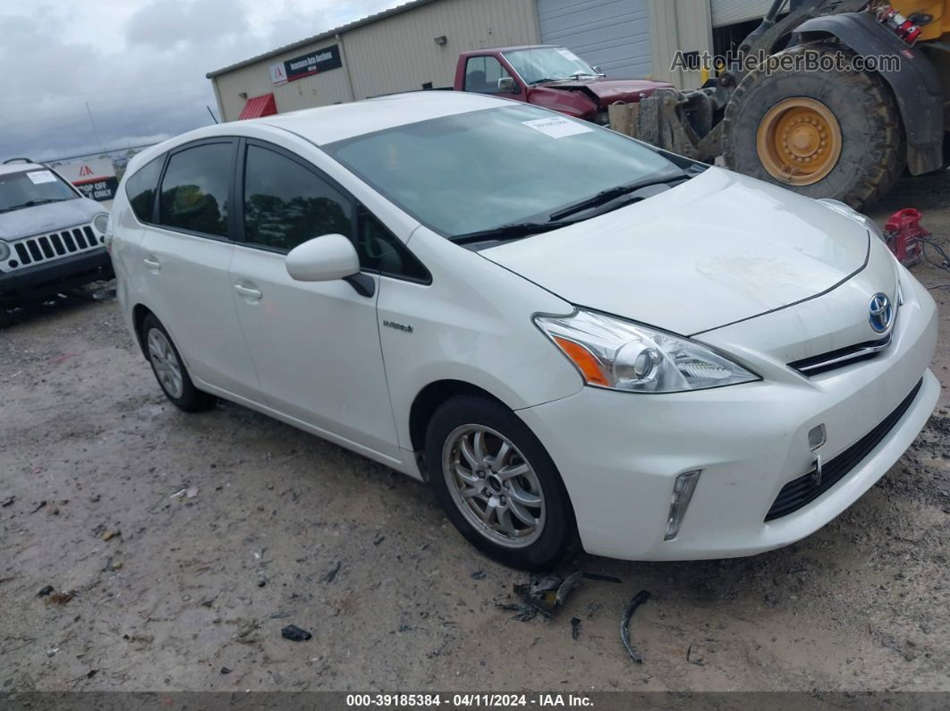 2012 Toyota Prius V Three Белый vin: JTDZN3EU8C3049682