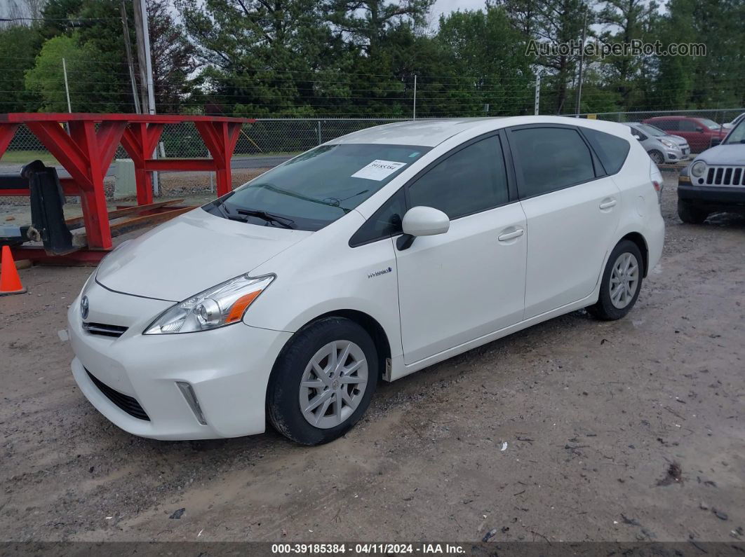 2012 Toyota Prius V Three White vin: JTDZN3EU8C3049682