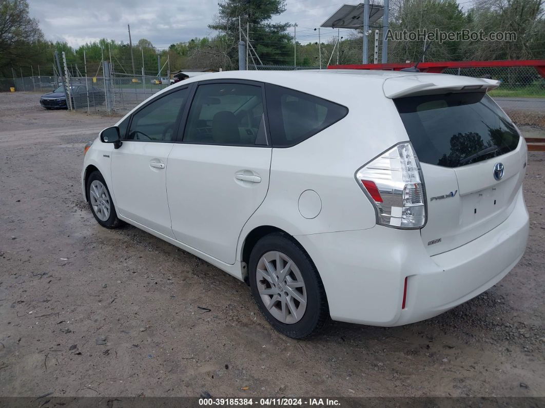 2012 Toyota Prius V Three Белый vin: JTDZN3EU8C3049682