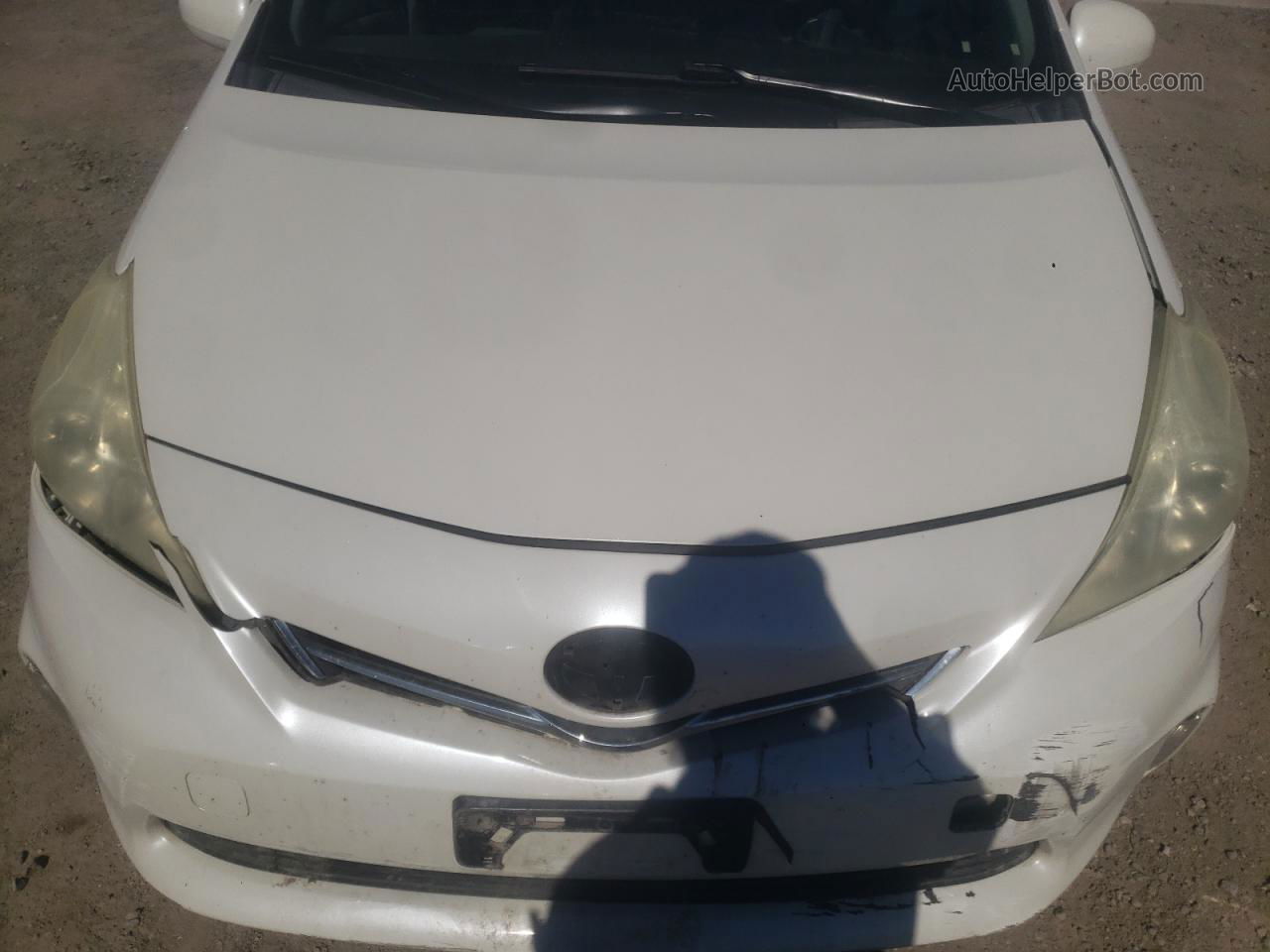 2012 Toyota Prius V  White vin: JTDZN3EU8C3055515