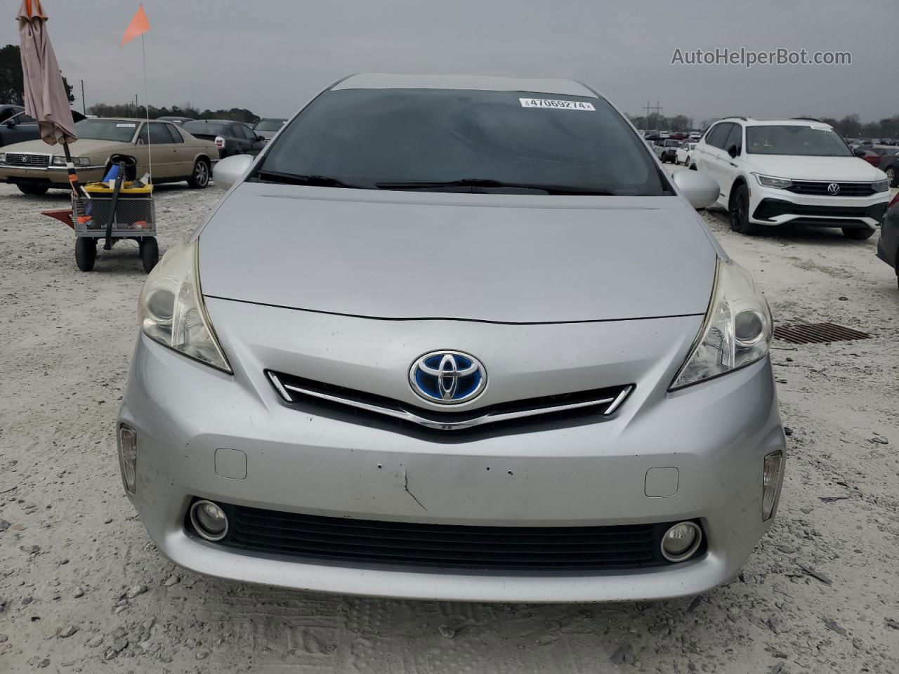 2012 Toyota Prius V  Silver vin: JTDZN3EU8C3062593