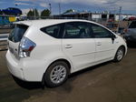 2012 Toyota Prius V  White vin: JTDZN3EU8C3068698