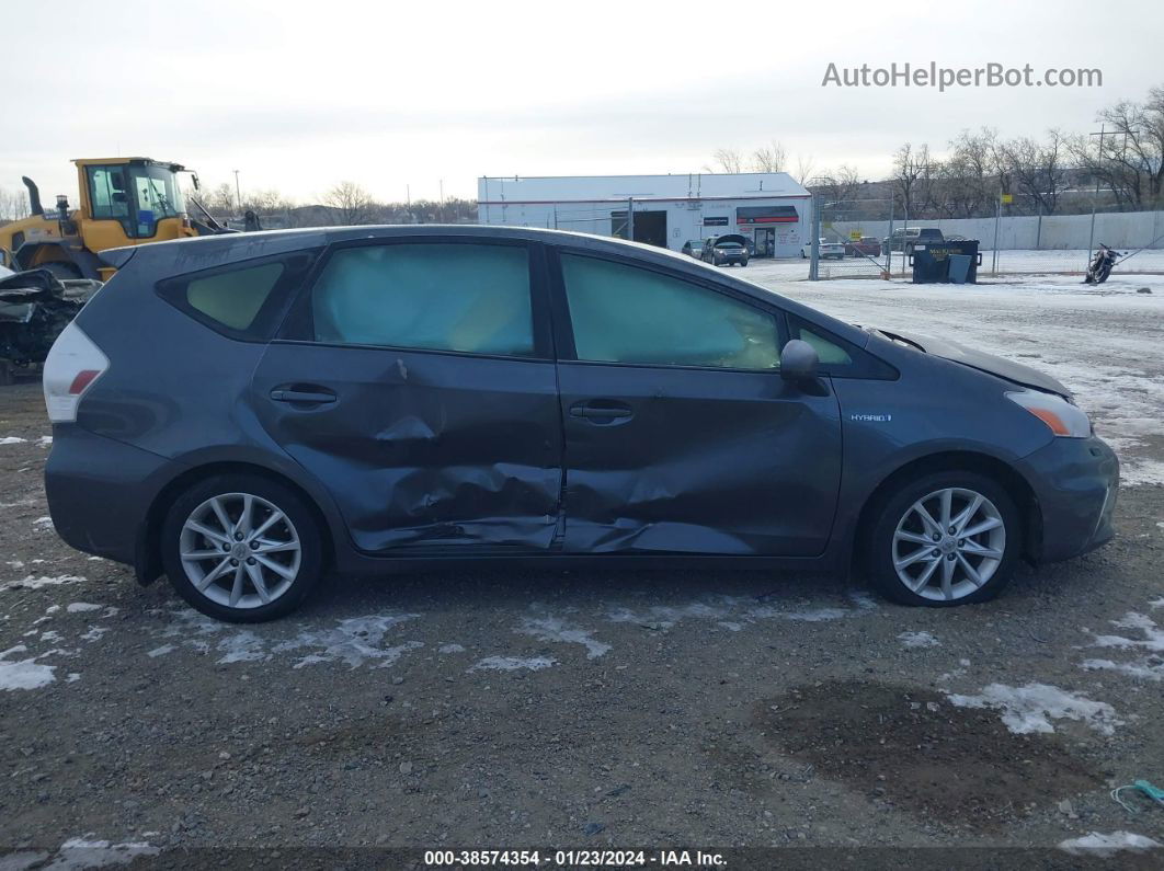 2012 Toyota Prius V Five Gray vin: JTDZN3EU8C3092127