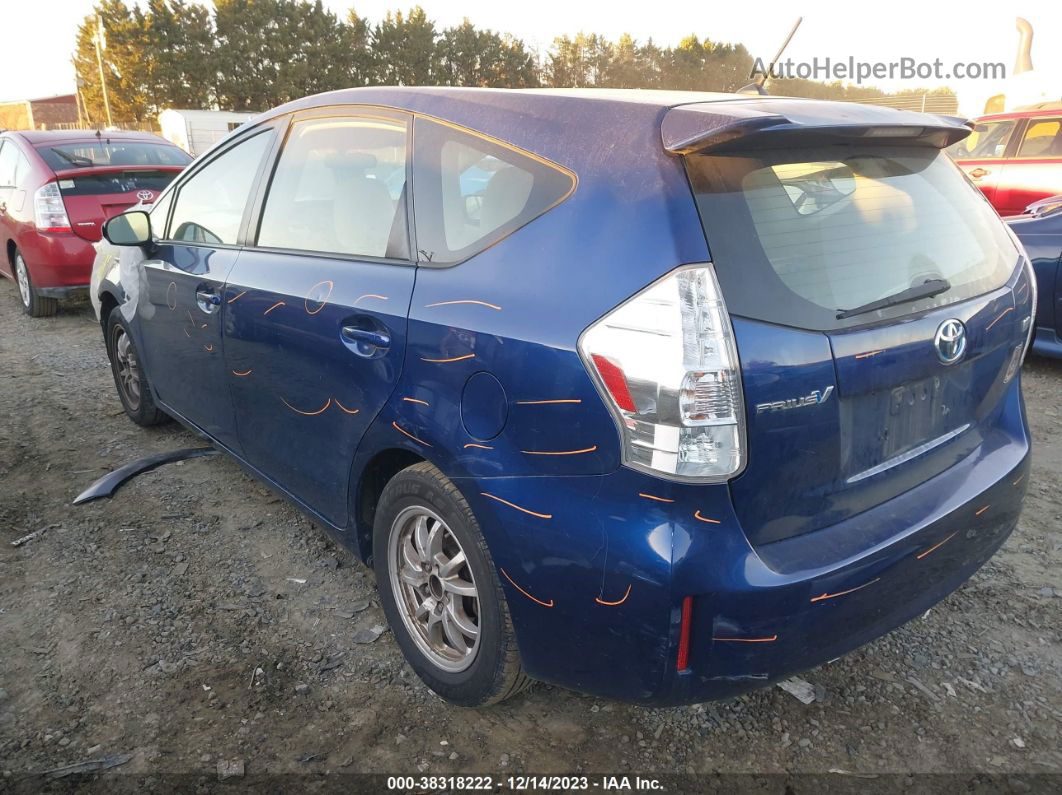 2012 Toyota Prius V Two Dark Blue vin: JTDZN3EU8C3123859