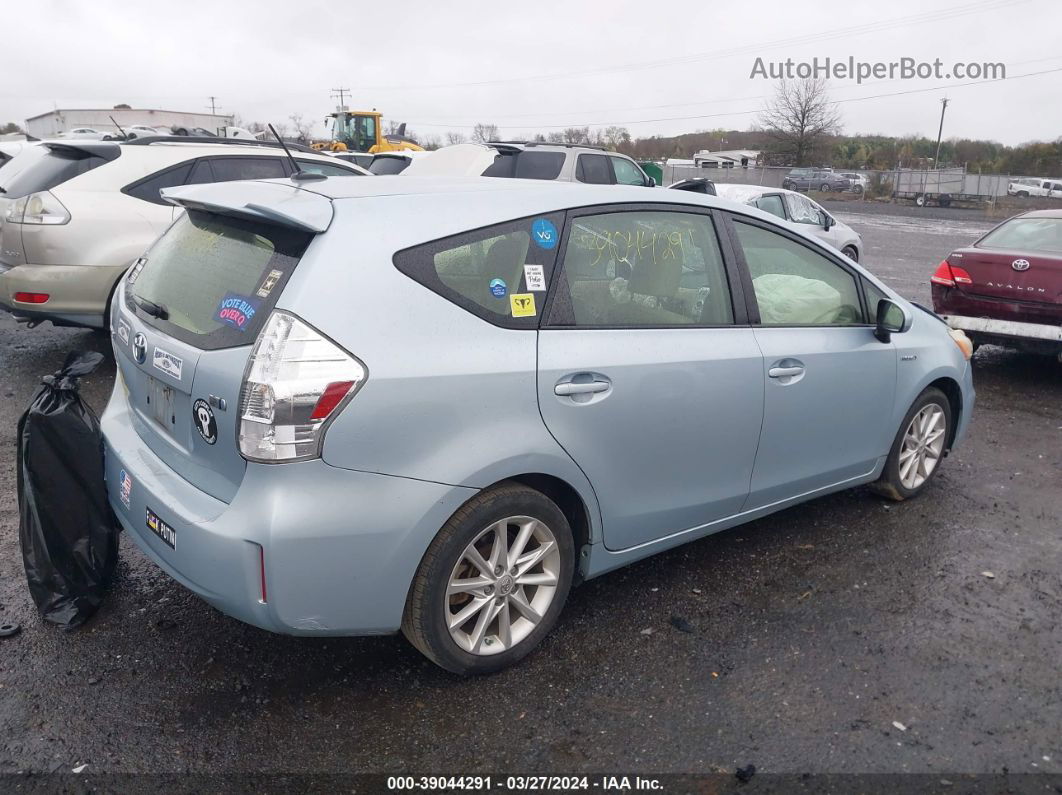 2012 Toyota Prius V Five Light Blue vin: JTDZN3EU8C3131668