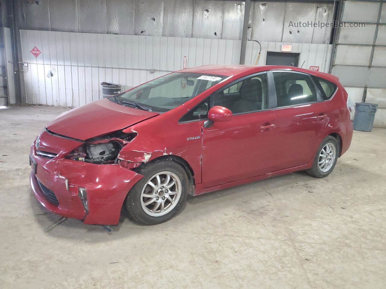 2012 Toyota Prius V  Red vin: JTDZN3EU8C3138443