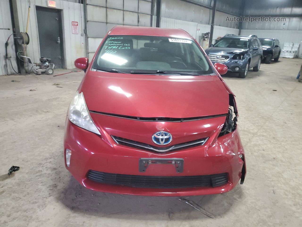 2012 Toyota Prius V  Red vin: JTDZN3EU8C3138443