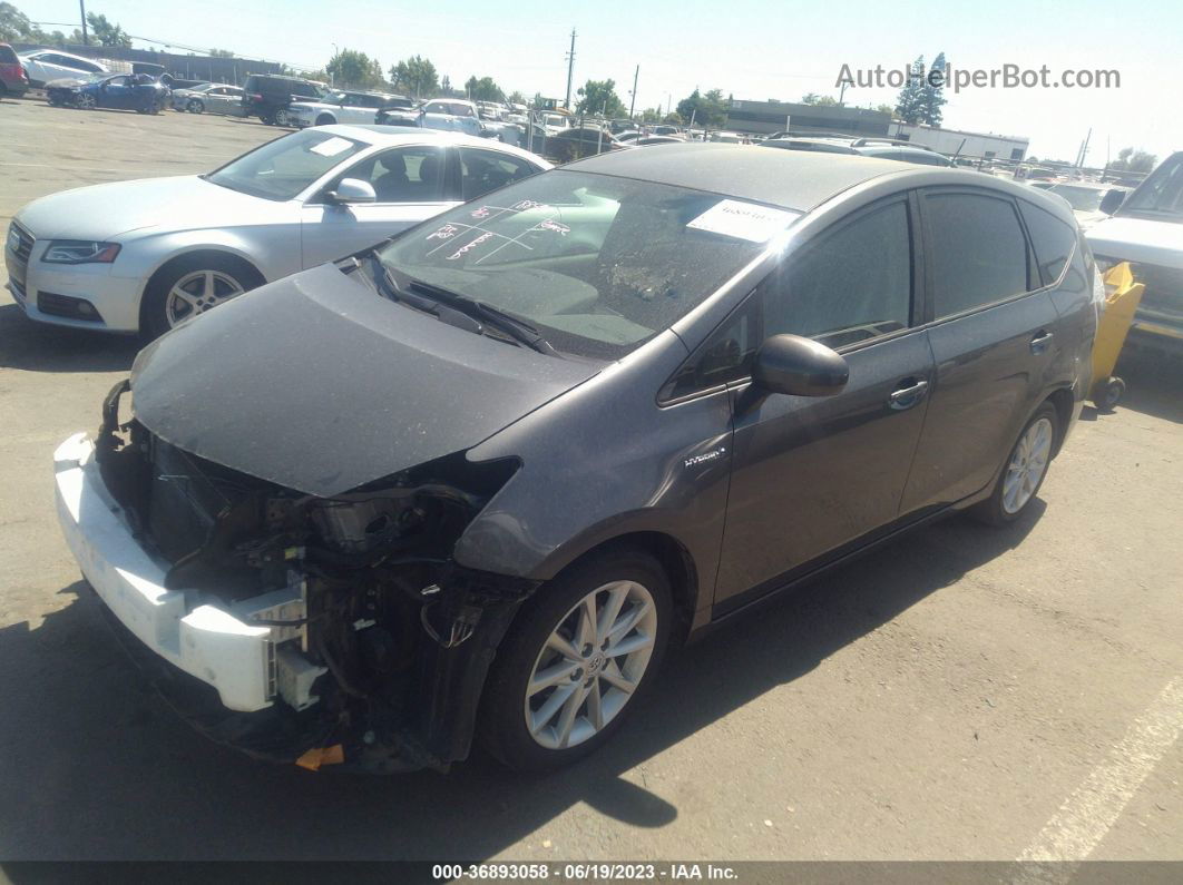 2012 Toyota Prius V Five Gray vin: JTDZN3EU8C3139804