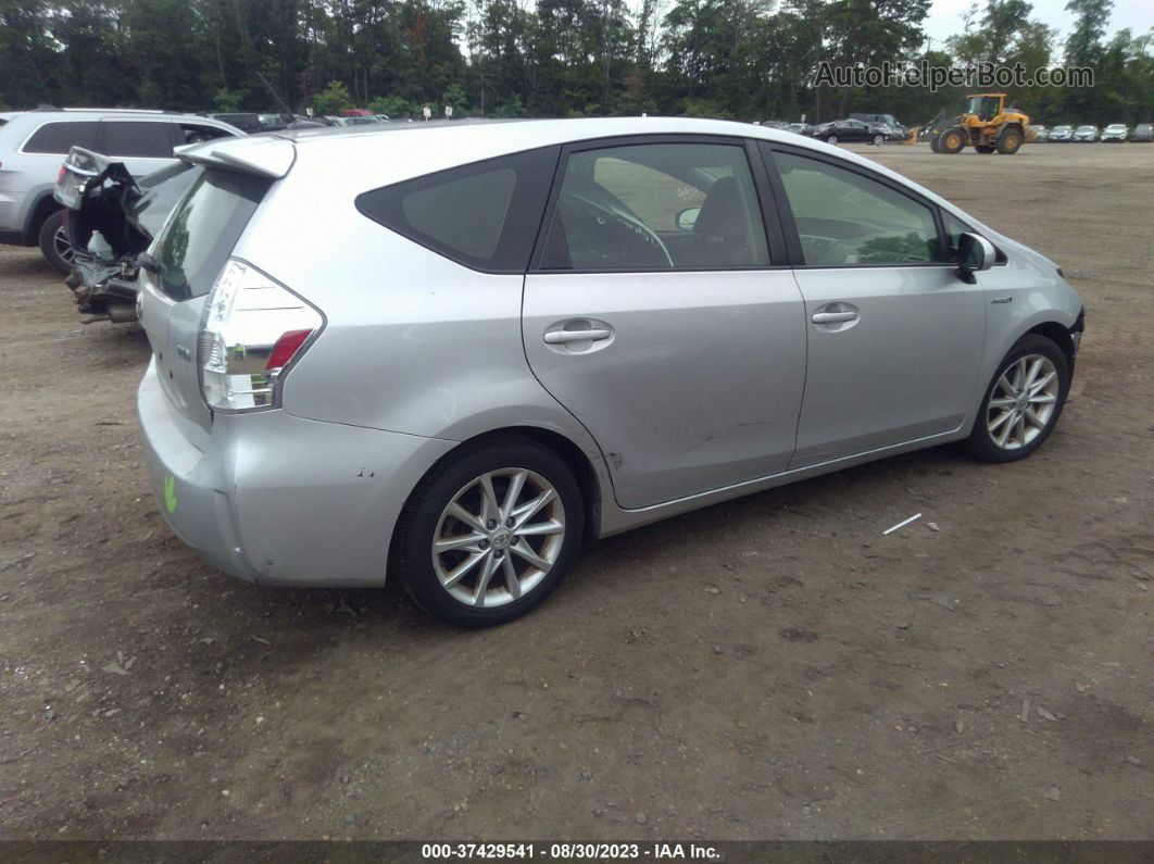 2012 Toyota Prius V Two/three/five Silver vin: JTDZN3EU8C3141875