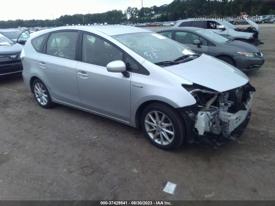 2012 Toyota Prius V Two/three/five Silver vin: JTDZN3EU8C3141875