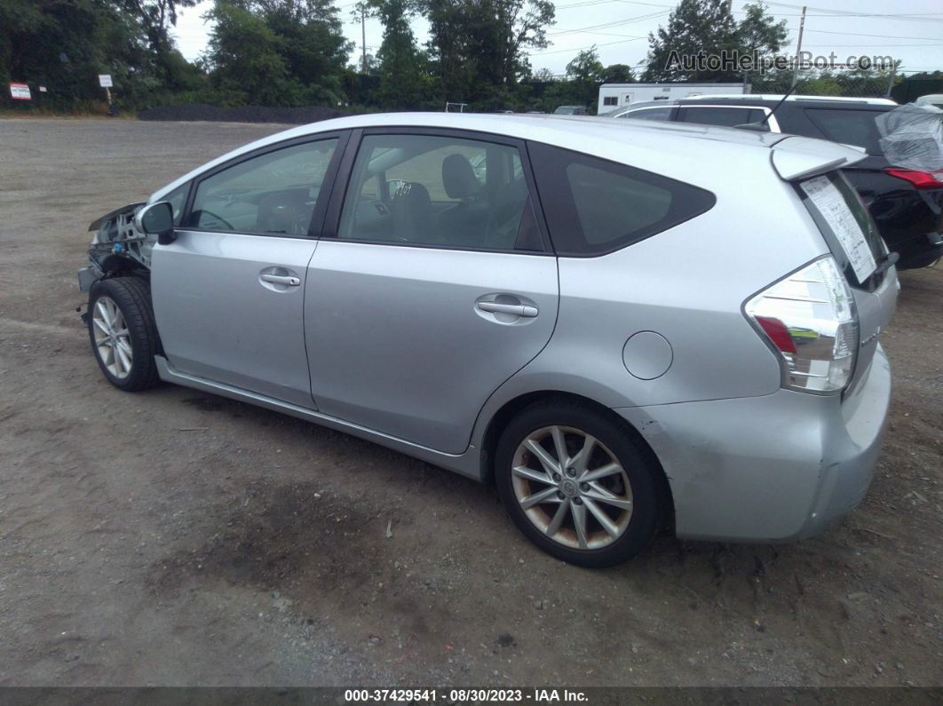 2012 Toyota Prius V Two/three/five Silver vin: JTDZN3EU8C3141875