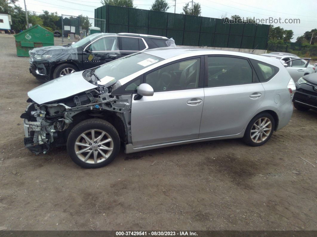 2012 Toyota Prius V Two/three/five Silver vin: JTDZN3EU8C3141875