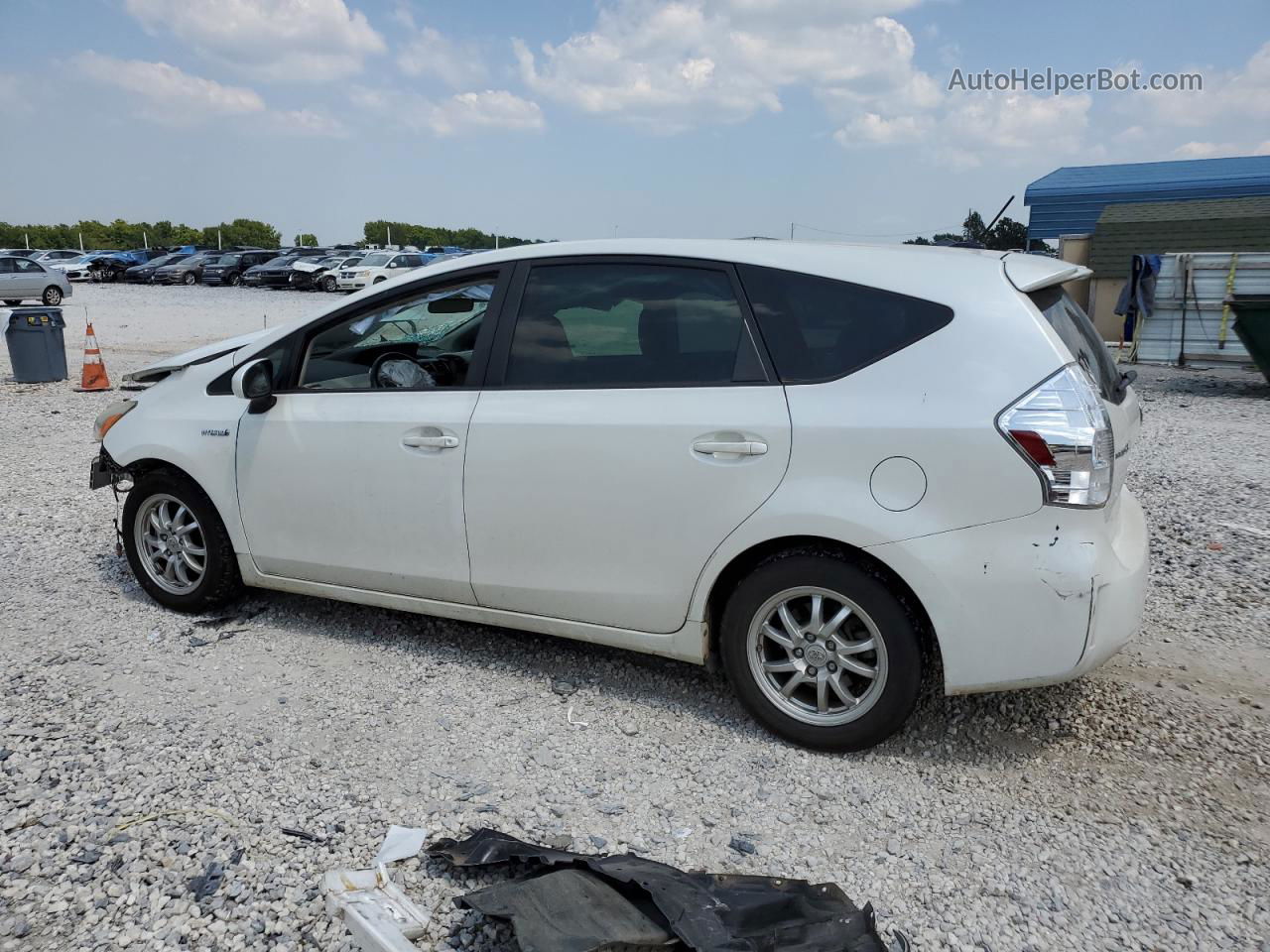 2012 Toyota Prius V  White vin: JTDZN3EU8C3151726