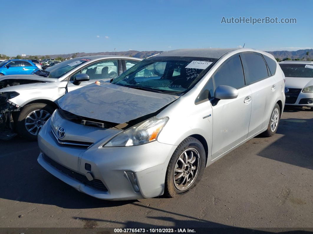 2012 Toyota Prius V Two/three/five Silver vin: JTDZN3EU8C3157218