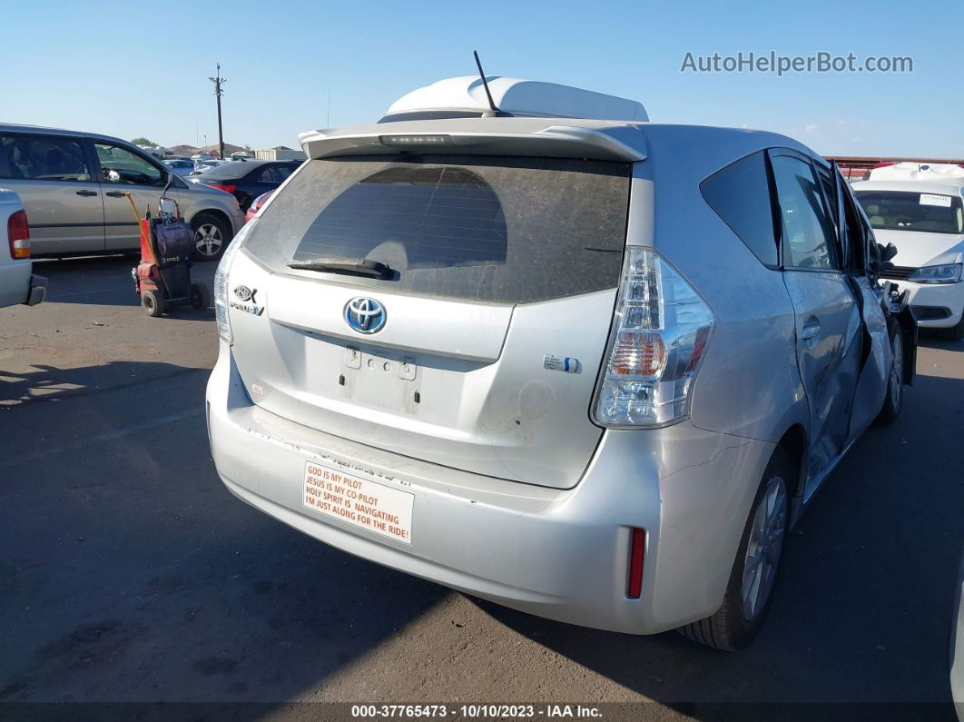 2012 Toyota Prius V Two/three/five Silver vin: JTDZN3EU8C3157218