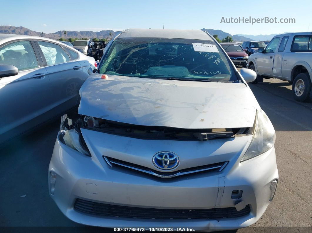 2012 Toyota Prius V Two/three/five Silver vin: JTDZN3EU8C3157218