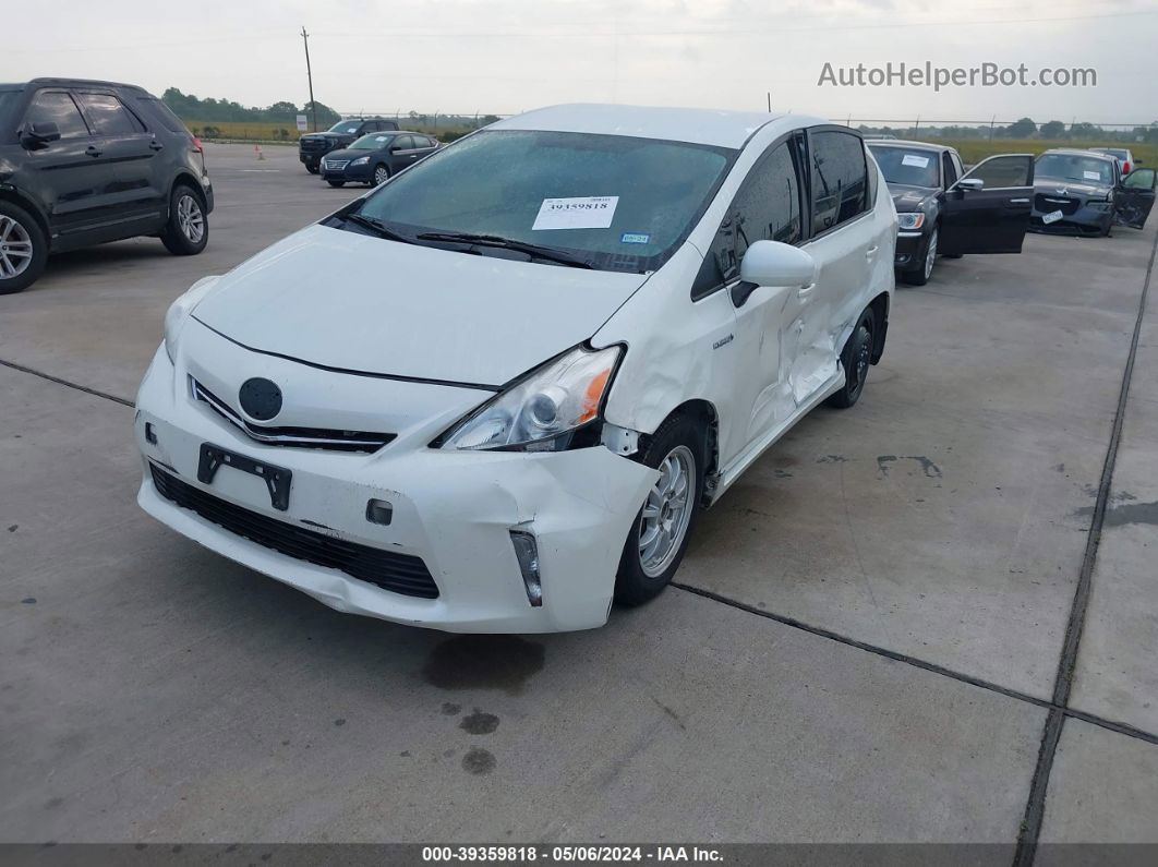 2012 Toyota Prius V Three White vin: JTDZN3EU8C3161835