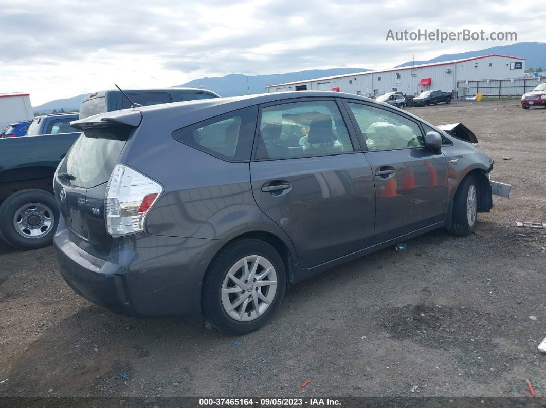 2012 Toyota Prius V Two/three/five Gray vin: JTDZN3EU8C3179882