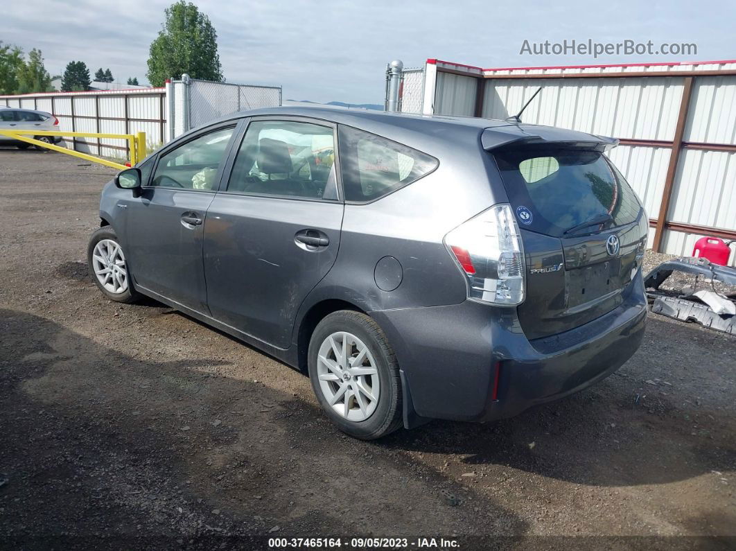 2012 Toyota Prius V Two/three/five Серый vin: JTDZN3EU8C3179882