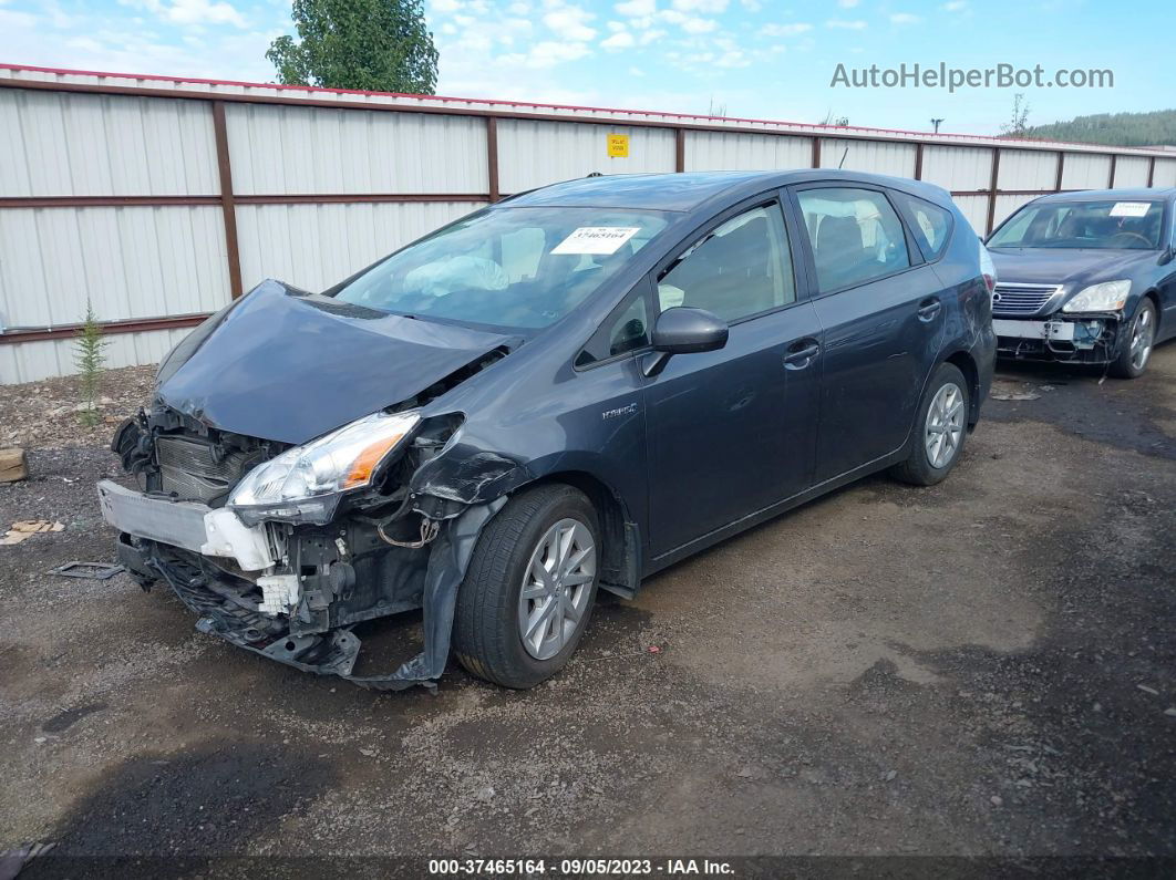 2012 Toyota Prius V Two/three/five Gray vin: JTDZN3EU8C3179882