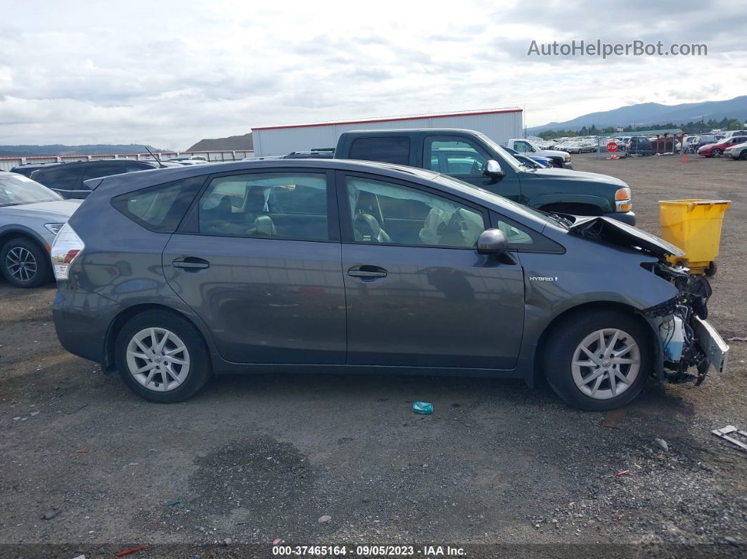 2012 Toyota Prius V Two/three/five Gray vin: JTDZN3EU8C3179882