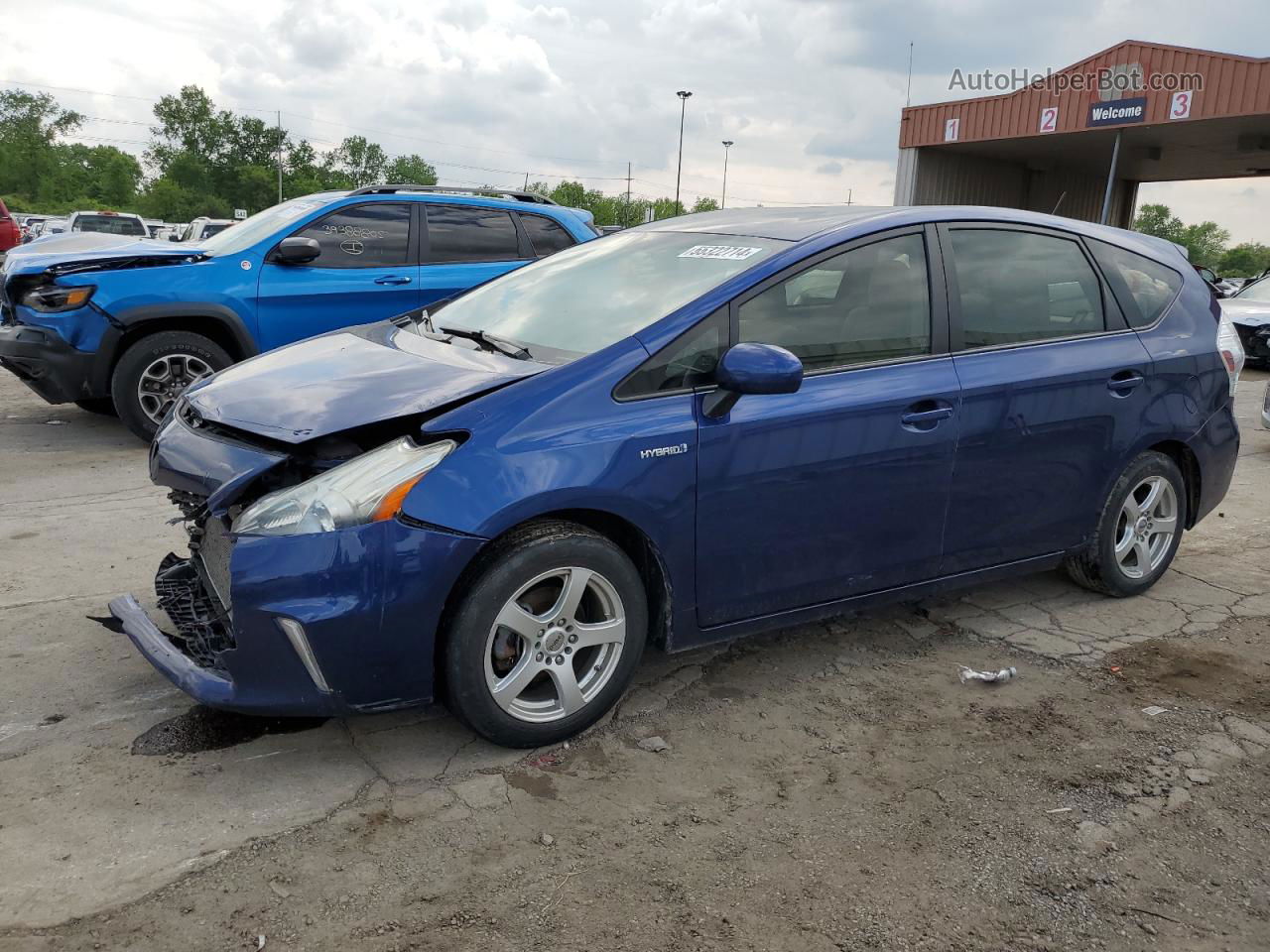 2012 Toyota Prius V  Blue vin: JTDZN3EU8C3183169