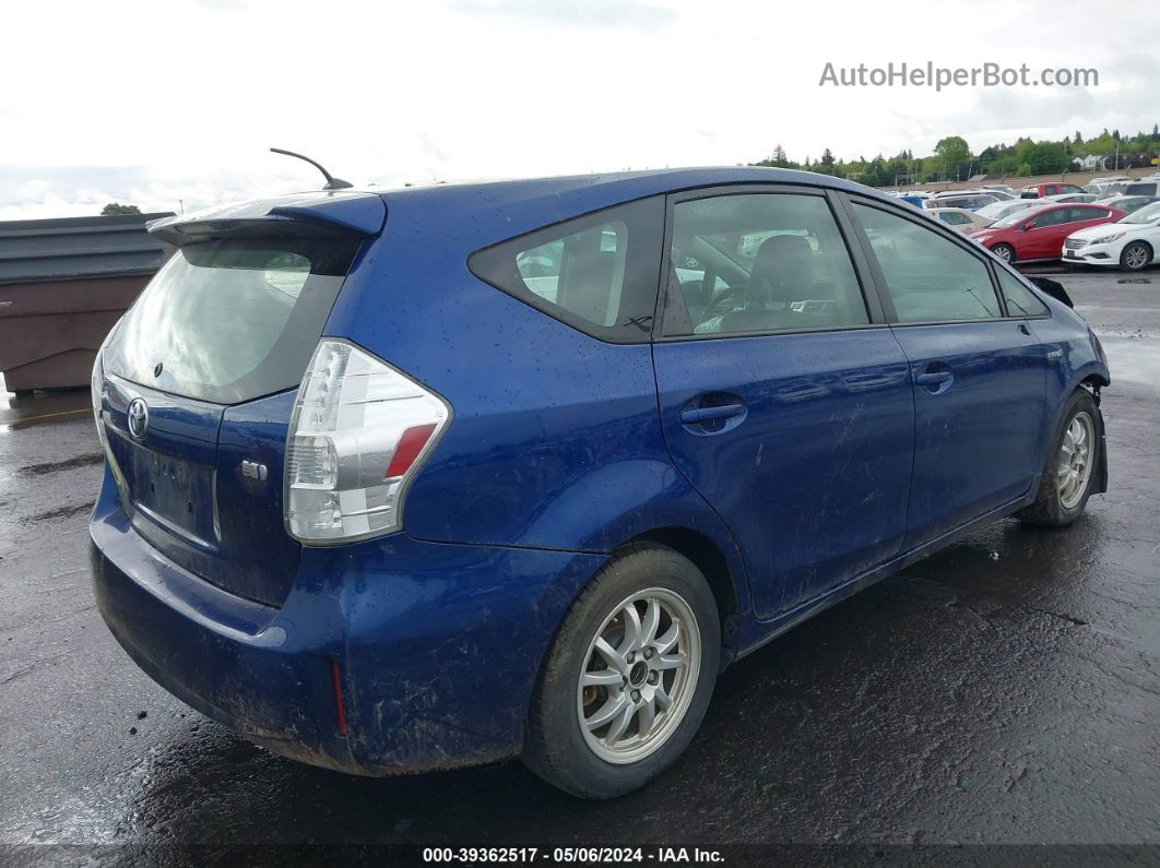 2012 Toyota Prius V Two Синий vin: JTDZN3EU9C3014293